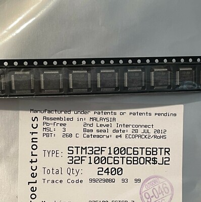 STM32F100C6T6B 5 Stück ARM-basierte 32-Bit MCU mit 32 KB Flash 4 KB SRAM ADC DAC