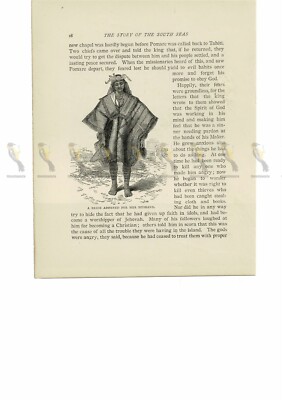 Braut geschmückt für Ehemann, Raiatea, Französisch-Polynesien, Buchillustration 1894