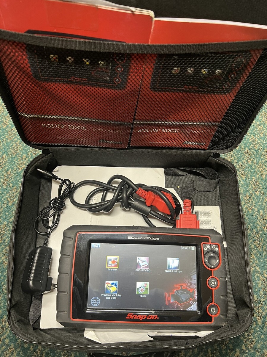 SNAP ON SOLUS EDGE 22.2 TOUCH DIAGNOSTIC FULL FUNCTION SCANNER