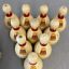 thumbnail 6  - 1960s Brunswick Dura King Plastic Coated 12 Duck Pin Bowling Pins &amp; 4 Balls