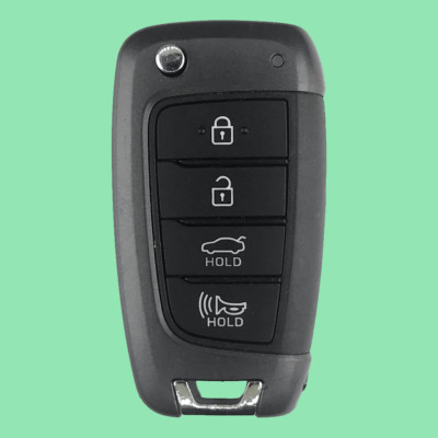 OEM 2018-2020 Hyundai Accent 4 Button Flip Key Remote NYOSYEC4TX1707 + New Blade