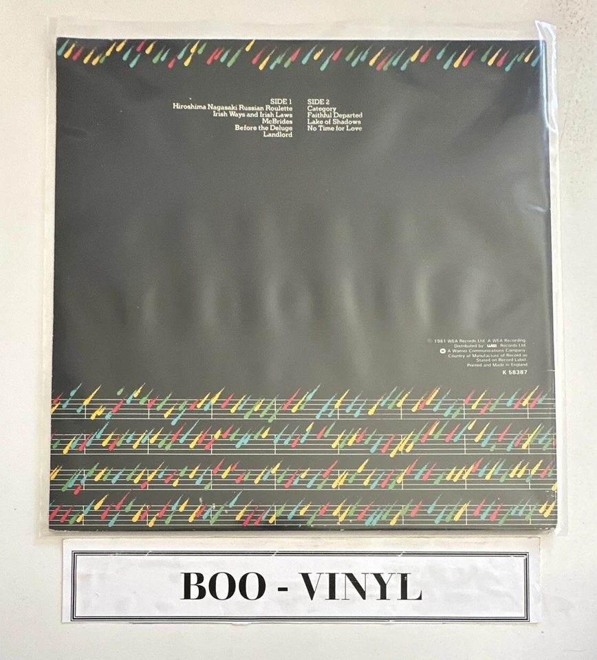 Moving Hearts 1981 UK A1/B1 Record Vinyl Lp K58387 Folk Rock VG+ / VG+ - Image 2 of 4