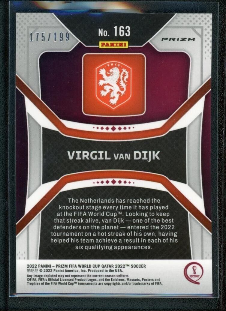 2022 Panini Prizm World Cup Qatar - Virgil Van Dijk #163 Purple