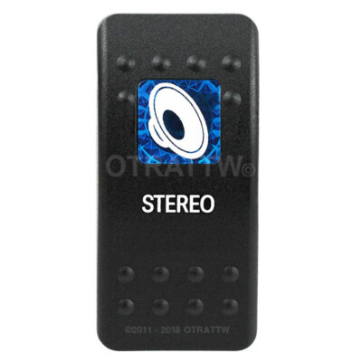 OTRATTW Carling Technologies Contura II Rocker only, STEREO, BLUE LENS