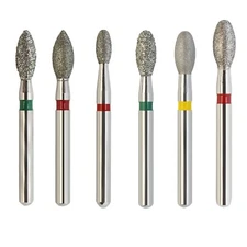 Dental Diamond Football Bur FG 368/023C 379/023 Egg Shape Coarse Fine High Speed