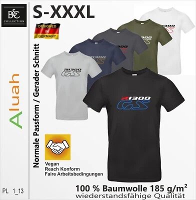 B&C T-Shirt für R1300 GS BMW Fans Motorrad Trophy 100% Baumwolle Shirt Bikershirt