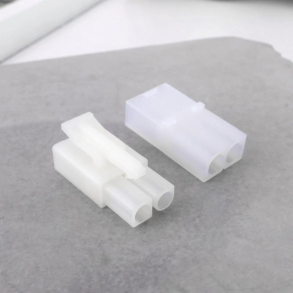 10 x coppia connettori Tamiya M + W per batteria RC NiMH Airsoft trasparente - Immagine 2 di 4