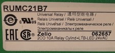 Image of Schneider Electric Universal Plug-in Relay, RUMC21B7, 10A, 2CO, 24V AC