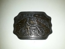 Vintage HARLEY DAVIDSON BELT BUCKLE BERGAMONT Belt Buckle WOW