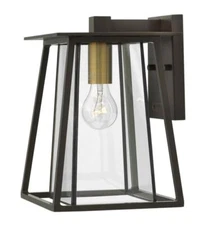 Hinkley Lighting Walker 1-Light 12-1/4"H Outdoor Wall Sconce w/Clear Glass Shade