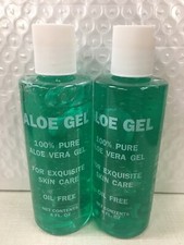 ALOE VERA GEL 100 PURE FOR EXQUISITE SKIN CARE, OIL FREE 2 PACK 