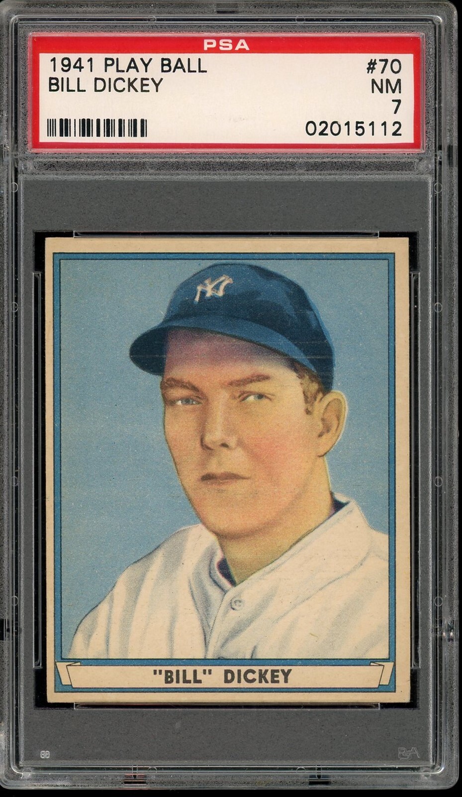 1941 Play Ball Baseball #70 Bill Dickey PSA 7