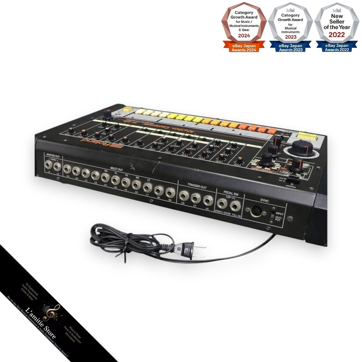 Roland TR-808 Drum Machine Japan TR808 Black Digital Roland TR-808 Drum Machine Japan TR808 Black Digital