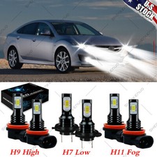 For Mazda 6 2009-2010 6x 6000k Led Headlight High Low Beam Fog Light Bulbs Kit For Mazda 6 2009-2010 6x 6000k Led Headlight High Low Beam Fog Light Bulbs Kit