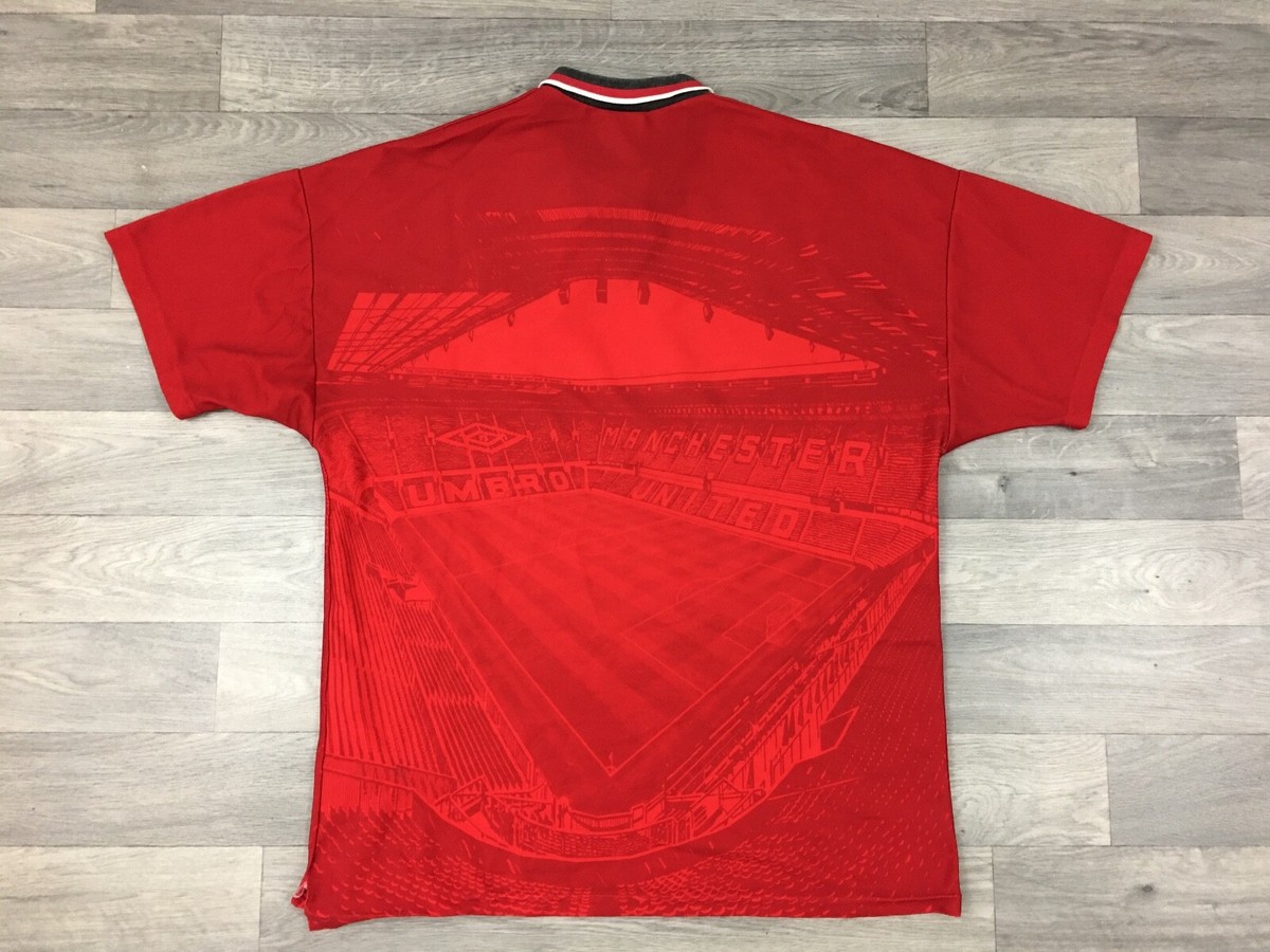 ウェア 94/95 umbro Manchester United jersey kit Vtg 94-96 Umbro Sharp Manchester United Home Rare Soccer