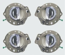 4 pcs Front + Rear L & R Khaki / Chrome Inside Door Handle for JEEP Commander