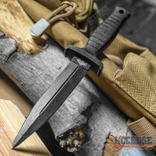 7" Emergency Knife W/ Fire Starter In Sheath Camping Knife Fixed Blade Knife