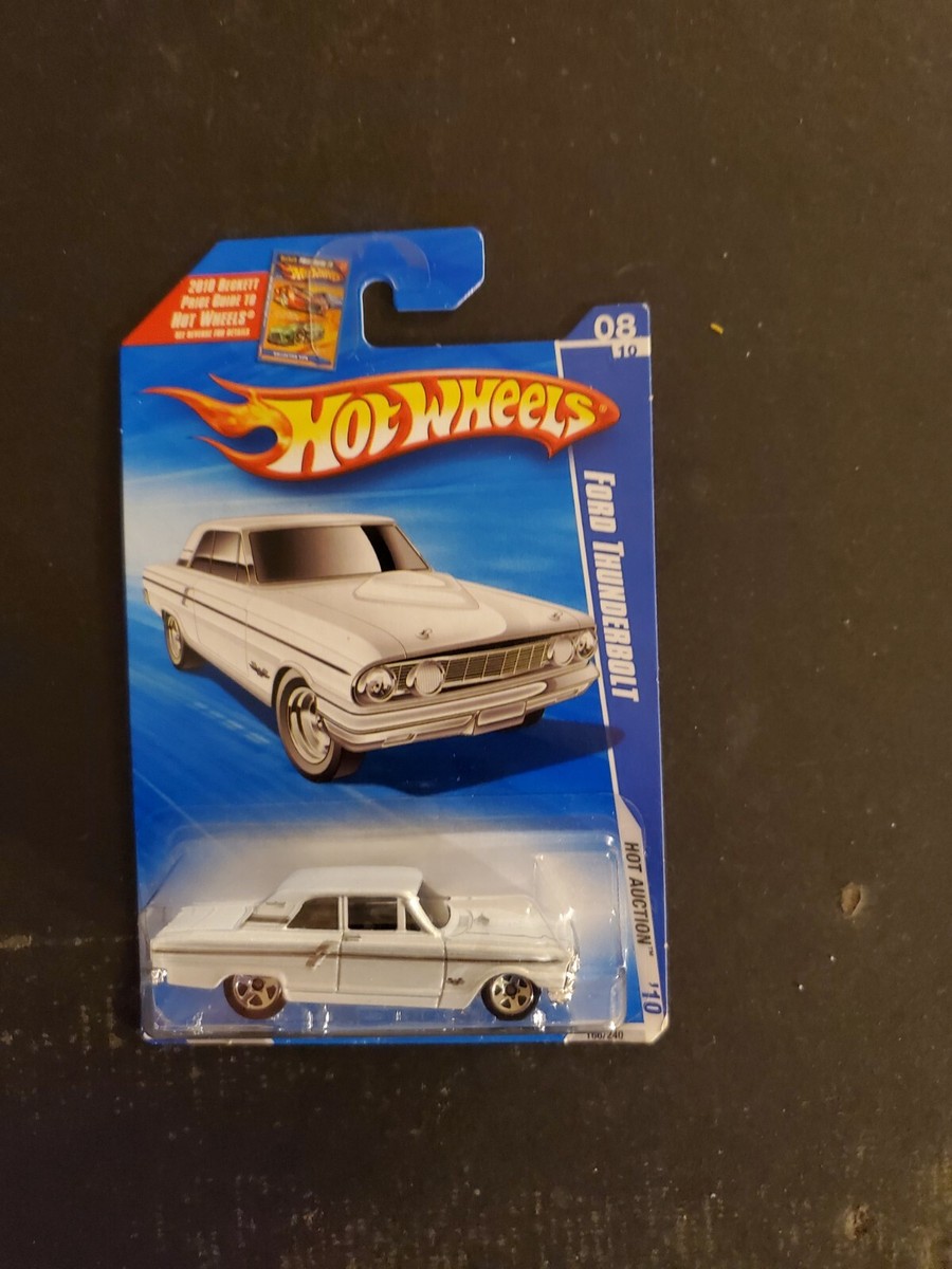 2010 Hot Wheels Hot Auction #8/10, Ford Thunderbolt, White