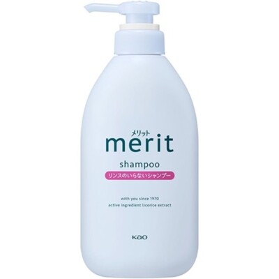 KAO Merit Rinse Free Shampoo 450ml natürlicher blumiger Duft