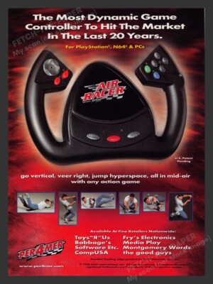 Per4mer Air Racer Controller 1990s Video Game Print Advertisement 1998