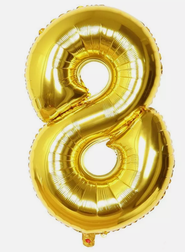 ANAGRAM 34"-36"/86cm-91cm Supershape Number Foil Balloon| Silver/Gold/Rose Gold - Picture 27 of 39