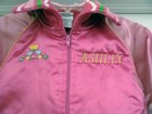 💘 Girl's Satin ASHLEY Personalized DISNEY Princess New Jacket M 7-8 Coat Pink — photo 2