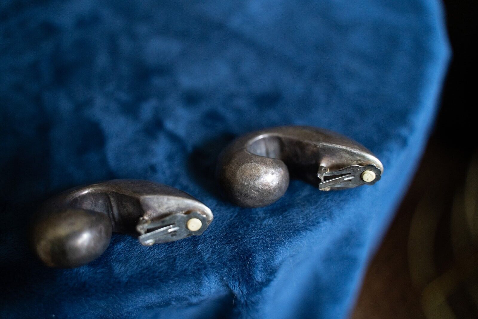 sterling jean duclos Modernist Clip Earrings 925 … - image 9