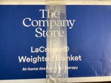 The Company Store Lacrosse Weighted Blanket 15lbs White New 60x70 Inches 250