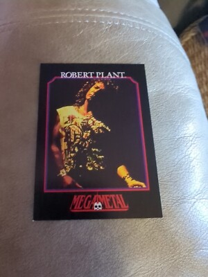 Mega Metal Robert Plant #50 Collector Trading Card (Robert Plant)