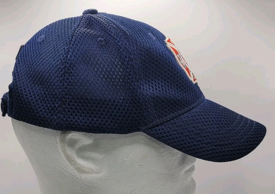 DEPARTAMENTO DE BOMBEROS. FIRE FIGHTER BORDADO SELLO EMBLEMA AZUL Gorra Sombrero Correa Foto 3 de 4