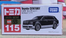 TOMICA 115 TOYOTA CENTURY 1/71 SCALE WYL USA STOCK  
