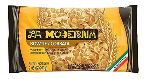 La Moderna Bow Tie Pasta Noodles Durum Wheat Protein Fiber Vitamins 7 Oz Pack... - Bild 1 von 10