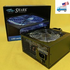 New SHARK 750W 80 Silent Blue LED Fan Dual PCIe Gaming PC ATX 12V Power Supply