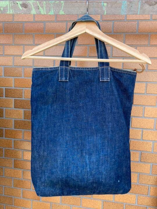RRL RALPH LAUREN men's denim tote bag indigo Solid Casual