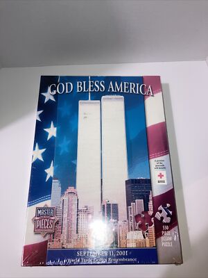 God Bless America 9/11/01 World Trade Center 550 Jigsaw Puzzle 18