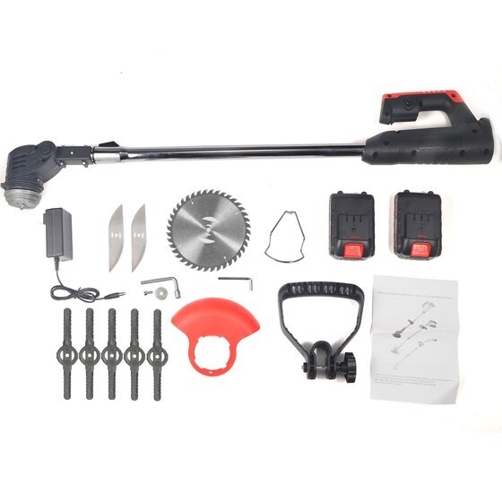 Paddsun Electric Weed Eater Lawn Edger Cordless Grass String Trimmer Cutter 24V