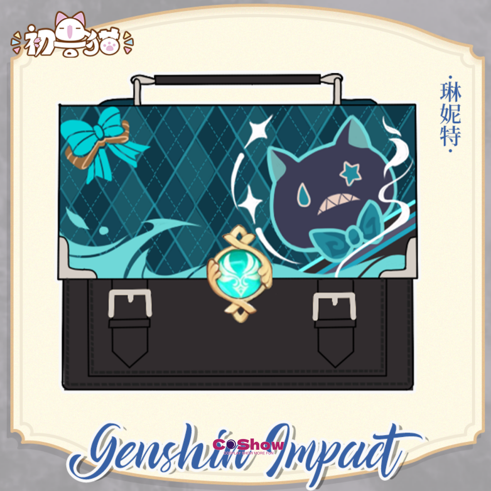 【匿名配送】蜉蝣のグッズセット Genshin Impact Furina Focalors Lynette Lyney Cosplay Messenger Bag