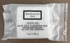 50 Bars Beekman 1802 Fresh Air Goat Milk Bath/Cleansing Bar Soap 1oz Travel Size