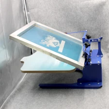 1 Color Screen Printing Machine Tilting Press Printer Adjustable Handle Shirt
