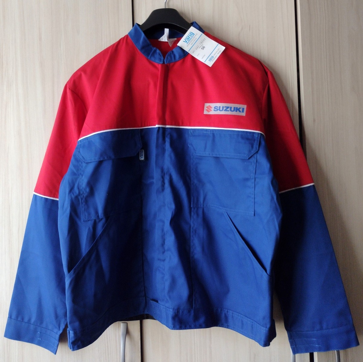 SUZUKIMOTERSPORTジャンバー Suzuki Factory Mechanic Jacket Workwear Full Zip Men's EU Size 56