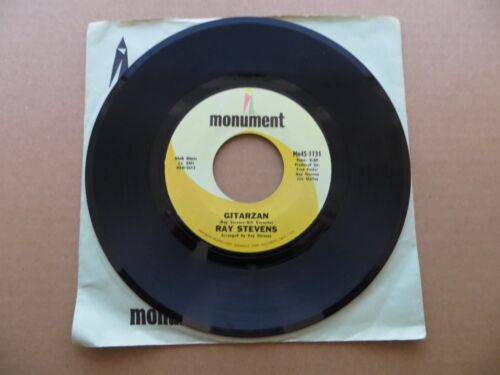 Ray Stevens – Gitarzan - 1969 - Monument Records Mn45-1131 Vinyl 7" Single VG+ - Picture 3 of 4