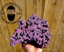 5lbs. Medium 6" to 9" Purple Dry Shelf Rock Lightweight, Porous, Aquariums Live 