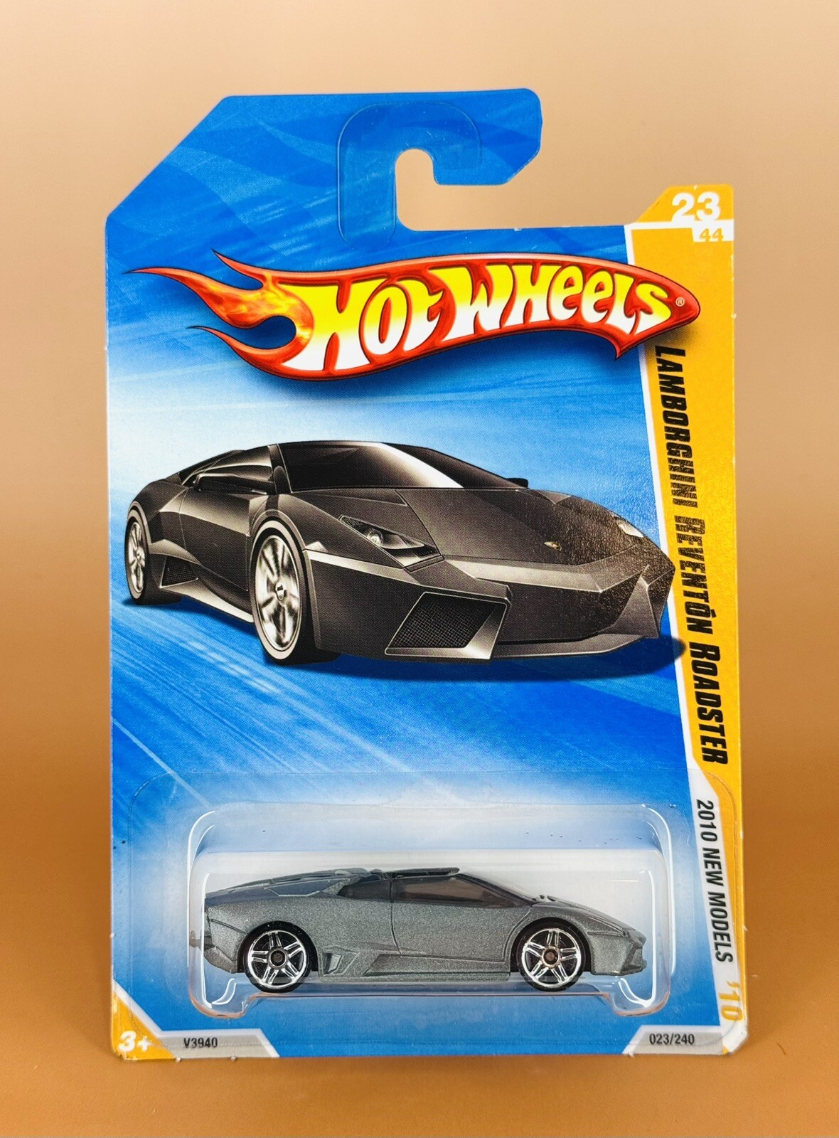 Hot Wheels 2010 New Models LAMBORGHINI REVENTÓN ROADSTER Gray w/pr5 hubs 23/44