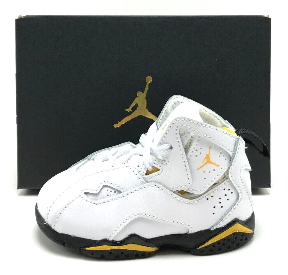 NEW* TODDLER Baby Nike Jordan True Flight (TD) White/Black-Yellow