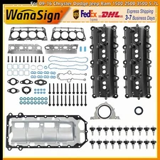 Head Gasket Bolts Set Valve Cover Oil Pan For 09-16 Chrysler Dodge Jeep Ram 5.7L