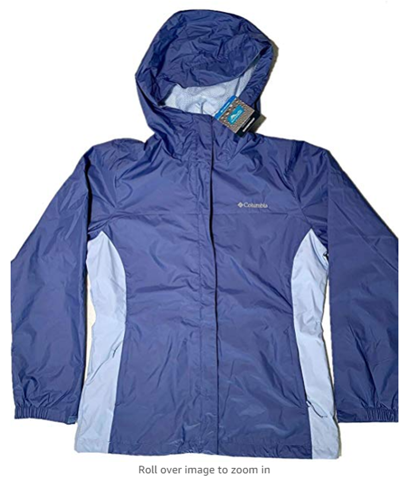 Columbia Ladies' Waterproof Sleeker Fabric Rain Jacket Eve/Faded Sky Size MNWT 192660819358 eBay