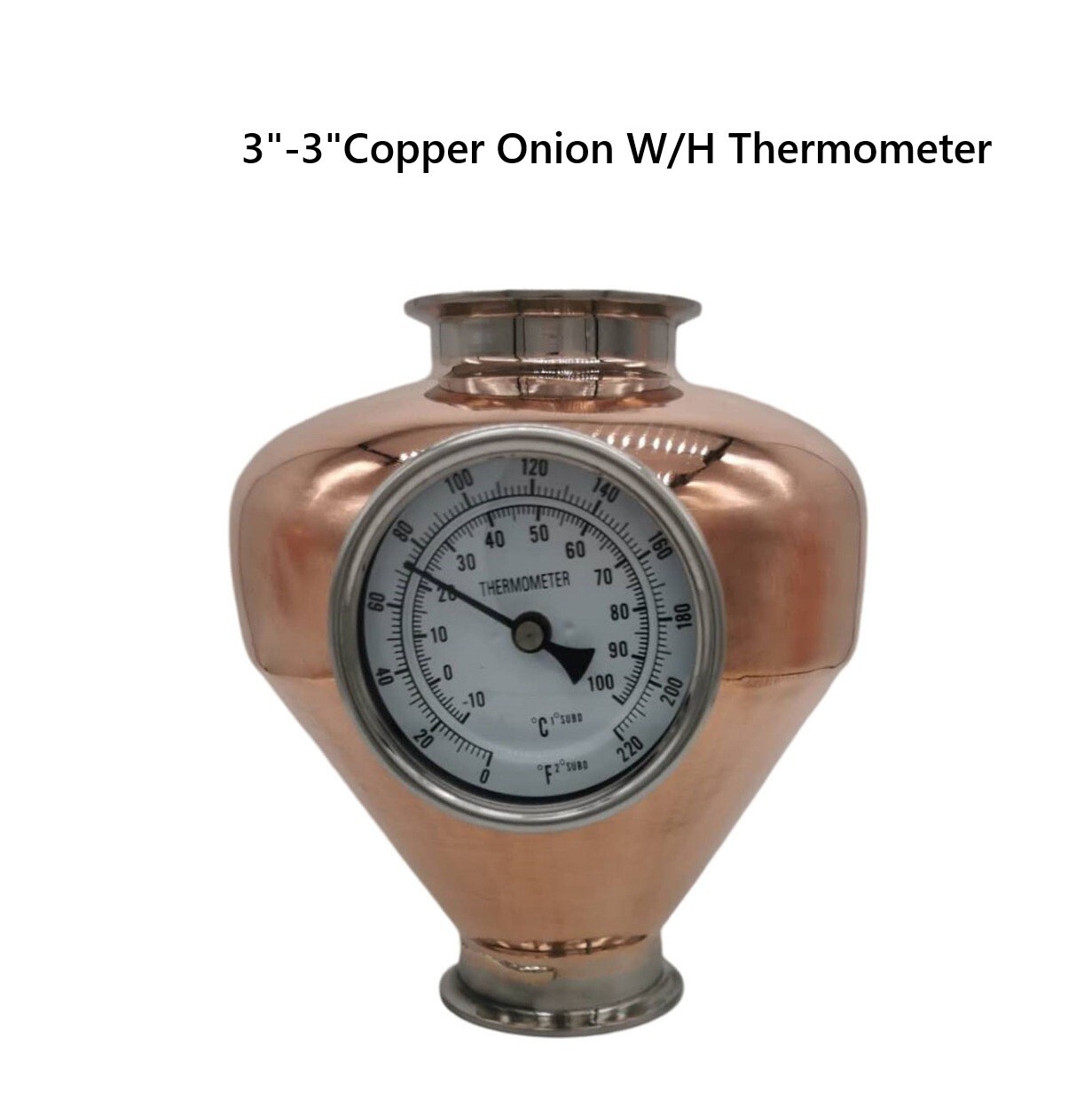 Stillmate 3"-3" Pure Copper Onion/Helmet to build your own pot stills