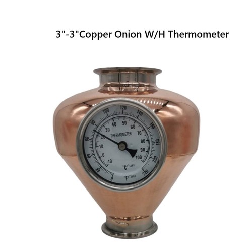 Stillmate 3"-3" Pure Copper Onion/Helmet to build your own pot stills