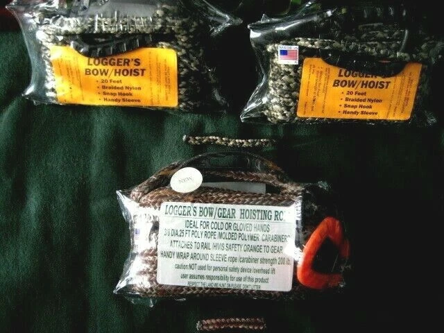 CROSS/BOW 3/8"dia. 25' poly rope bow/ hoist + one 20' 1/4'DIA compact bow hoist. - Image 3 of 4