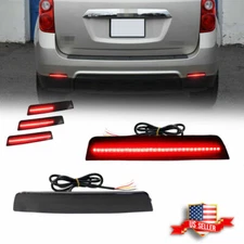 For 10-17 Chevrolet Equinox Smoke Rear Reflector Sequential LED Tail Brake light